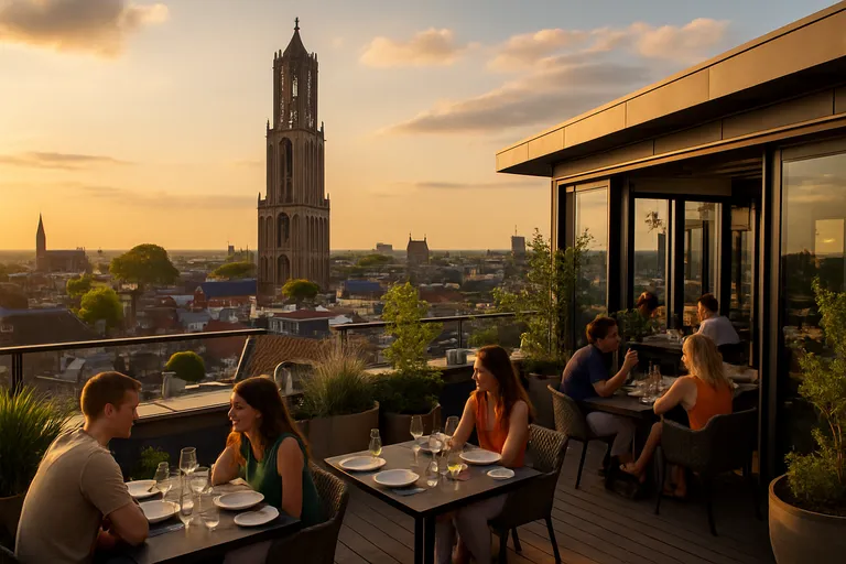 Dineren op hoogte in utrecht: rooftop restaurants en skybars met panoramisch uitzicht op de dom