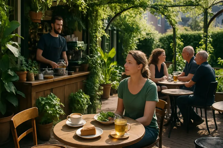 Café de tuin: jouw groene stadsoase, van vroege koffie tot late borrel