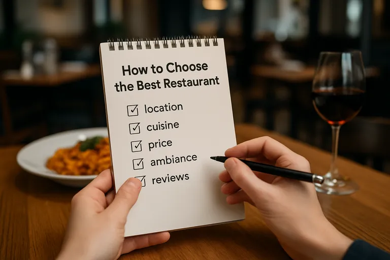 Hoe kies je het beste restaurant in de buurt