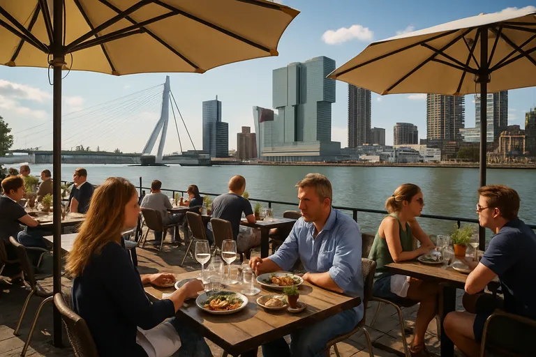 Rotterdam aan het water: borrelen, lunchen en dineren op sfeervolle terrassen