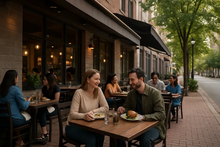Wat bedoel je met 'restaurant in de omgeving'